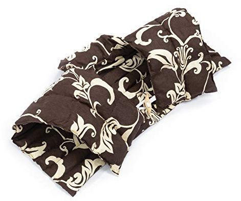 Amilian Coussin de nuque avec partie dorsale et col montant pour la nuque, le dos, coussin chauffant en noyaux de cerises,