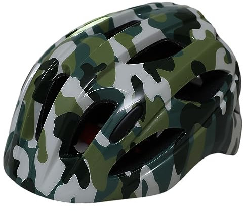 ANUFER Fahrradhelm für Kinder 7-15 Jahre Alt Leicht Einstellbar Draussen Sport Schutz Helm SN602C022 Tarnung