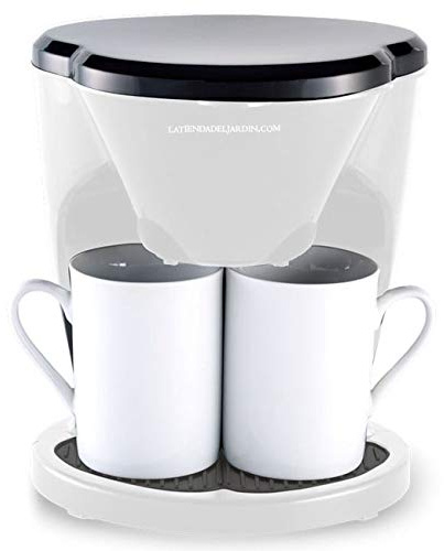 Suinga Cafetera de Goteo 450W | Máquina de Café de Filtro 0,6 Litros | Capacidad para 2 Tazas | Sistema Antigoteo | Cafetera Eléctrica Compacta para Hogar y Oficina