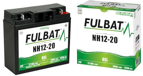Gel-Batterie für Motorrad FULBAT NH12-20, 12 V, 21,1 Ah, 235 A