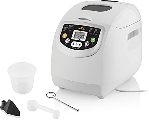 Panificadora Delicca Mini con 12 programas preestablecidos incluyendo pan sin gluten y de grano completo