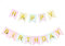 Guirnalda Happy Birthday Banner Decoracion Fiesta de Cumpleaños Banderines Feliz Cumpleaños Color Macaron