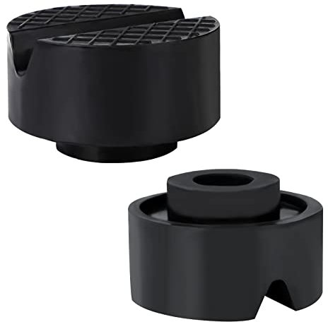 QIMEI-SHOP Wagenheber Gummiauflage Universal Gummi Wagenheber Auflage 2 Tonnen 65 x 39mm für Wagenheber Hebebühnen Rangierwagenheber 2 Stück
