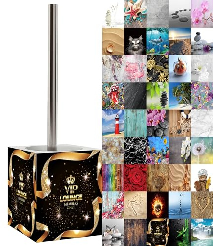 Sanilo WC Bürste, viele schöne WC-Bürsten zur Auswahl, hochwertige Qualität, Elegantes Design (VIP-Lounge)