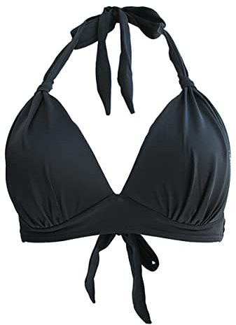 Viloree Haut de Maillot de Bain Femme Tops Soutien-Gorge de Bikini Vêtement Été Noir-3 XXL