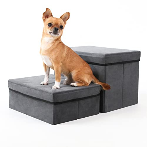 RYpetmia Foldable Dog Stairs with Storage