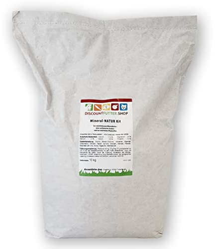 DISCOUNTFUTTER.SHOP Mineral-Natur Kit (natürlich) 10 kg | Mineralfutter für Pferde | ohne synthetische Zusätze | ohne Zucker + Getreide | ohne Bierhefe