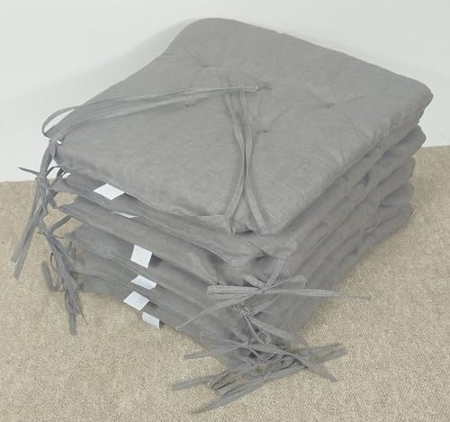 Rattani Stuhlkissen Sitzkissen Marina trapez Fb. Dark Gray Set 6