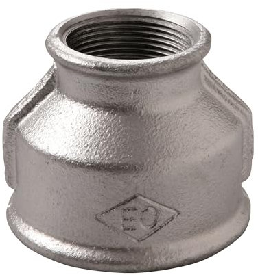 10 unidades – Atusa Red Manguito Nº 240 – 3/8 pulgadas x 1/4 pulgadas de acero galvanizado – Reducción con rosca exterior cónica (R) para conexiones roscadas de sellado según ISO 7-1