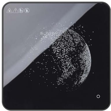FYRTA Bandeja Eléctrica Calefactora, Placa para Calentar Platos, Cristal Templado 75W Calentador de Comida, Temperatura Ajustable 70-120°C Placa Calentadora para Mantener la Comida Caliente