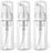 Giantree Dispensador de botellas de espuma de tamaño pequeño, rellenable, transparente, para jabón de manos, lavado facial, champú de pestañas, cuidado de la piel (60 ml/56.7 g)