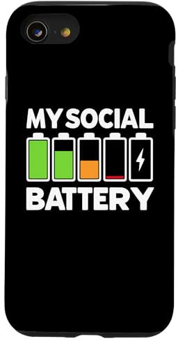 iPhone SE (2020) / 7 / 8 Battery Low Energy Anti Social for Introverts Case