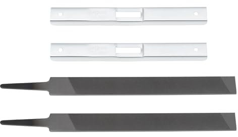 Create idea 2 Juegos Afilador Sierra Cadena Herramienta Calibre Profundidad Afilador Lima Plana Medidor Profundidad Medidor Rastrillo Motosierra Kit de Herramientas Afilado