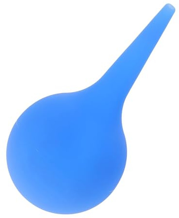 2pcs Ear Bulb Ear Washing Rubber Suction Sucker Squeeze Ball Laboratory Tool 75ml (Blue)