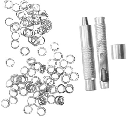BEBEMOKO Metall Handgefertigte Ösenwerkzeug Stahl Für Leder Rostfrei Und Korrosionsbeständig Für Handtaschen Kleidung Und Bastelprojekte
