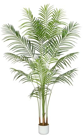 mcc direct Artificial Palm Tree, 160cm Tall Large Decorative Artificial Plant with Plastic Planter and Artificial Moss for House Bedroom Office Garden Store Decoration