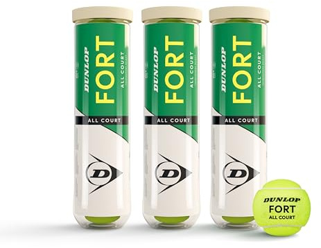 DUNLOP Tennisball Fort All Court TS - für Sand, Hartplatz und Rasen