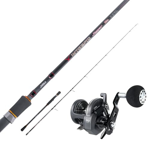 Combo Pesca per Tecniche Verticali, Vertical Jig - Canna Jatsui Intrepid Jigger Type C + Mulinello Tica Force Jig