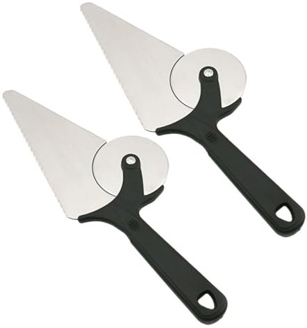 VERDANVERSE 2stücke Edelstahl Pizzaschneider Und Kuchenheber Hochwertiger Pizzaschieber Mit Scharfer Klinge Für Müheloses Schneiden Von Pizza Kuchen Und Gebäck Spülmaschinenfest Und