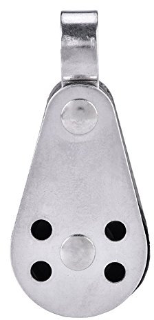 Edelstahl -Kajak -Riemenscheibe wirksam große Lasten für Wassersport Silber 6 x 2,5 x 1,5 cm 1pc