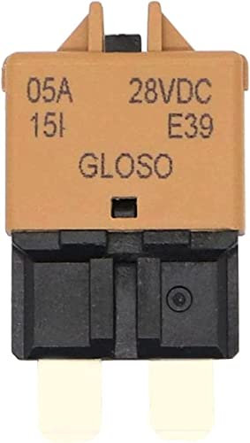 RLZQSGOT Fusible DC 28V Réinitialisation Manuelle ATC Disjoncteur Lame Fusible for Voiture Moto Camion Bateau Marine(F445)