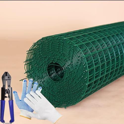 Clôture en treillis métallique, clôture de jardin, taille de maille de 6 cm, diamètre du fil de 2,3 mm, protège les semis, légumes, fruits, plantes, clôtures