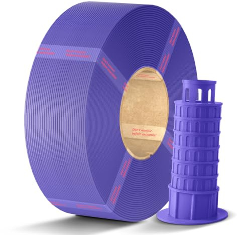 ANYCUBIC PLA+ Refill Filament 1.75mm, Hohe Zähigkeit, 1KG Lila | Hohe Schlagfestigkeit, Hohe Präzision 3D Druckmaterialien, Intelligente Identifikation, PLA Plus Spoolless