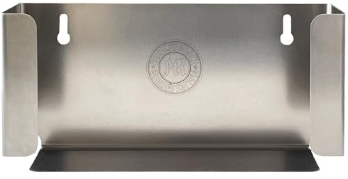 Reuschenbach Wandhalter Edelstahl für Handschuhboxen – rostfrei & hygienisch – V2A Handschuhspender, stabil & leicht zu reinigen, ideal für Praxis, Labor, Küche