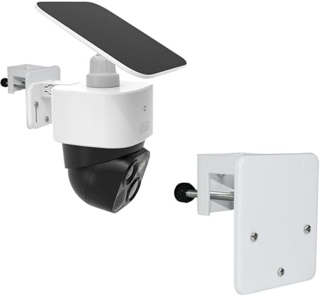 Gutter Mount Bracket Compatible with Eufy Security SoloCam S340,SoloCam E30/E42 and Eufy Security 4G LTE Cam S330, Adjustable Camera Gutter Mount Stainless Steel Mount No Drill Installation Outdoor