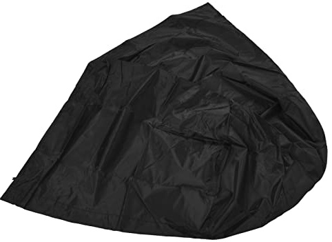 Haofy Housse de Foyer Ronde en Polyester Imperméable de 31,5 Pouces avec Cordon élastique Anti-poussière pour une Utilisation en Extérieur, Petits Foyers, Toutes Saisons