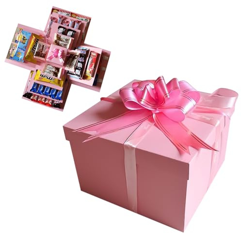 5 lager mellanmål explosionslåda kreativ explosion presentförpackning gör-det-själv överraskningsbox scrapbooking lådor fotoalbum gåvor för årsdag födelsedag bröllop alla hjärtans dag skiva minnen