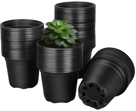 Piccoli Vasi per Semenzaio | 100 Pezzi Contenitori Rotondi con Fori | Vasi Starter Per Piante Traspiranti A Controllo Radicale | Adatti a, Peperoni, Germinazione di Fiori, Balcone, Giardino, Serra