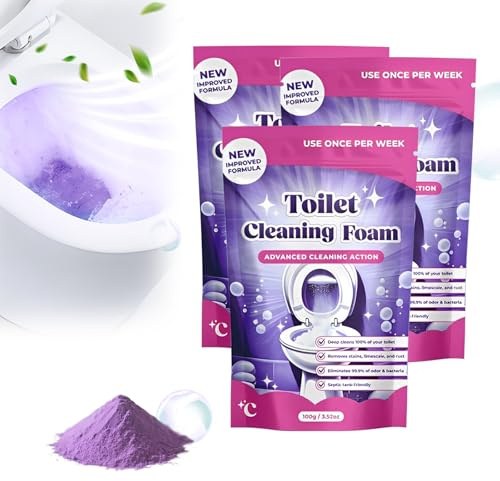 Fizzclean Wc Reiniger, 2026 Neu Toilettenreiniger, Cleaning Foam, Rohrreiniger Extrem Stark,Toilet Cleaner, Kraftvoll Kalk & Urinstein, Beseitigt Flecken In 20 Minuten (2)