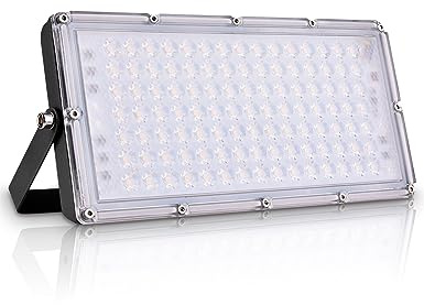 Bellanny LED Strahler Außen 100W 10000LM Fluter Flutlicht, 3000K Warmweiß Scheinwerfer, IP65 Wasserdicht Außenstrahler Wandleuchte Aussenleuchte, Sicherheitsbeleuchtung für Garten Garage Hof Terrassen