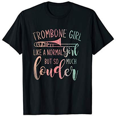 Mädchen Posaunist Geschenk Orchester Musik Posaune T-Shirt