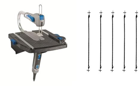 Scie à Chantourner Dremel - Moto-Saw pour Modélisme 70W & MS50 Lot de 5 lames de découpe latérale rapide dans le bois pour couper jusqu'à 18mm avec la scie à chantourner Dremel Motosaw MS20