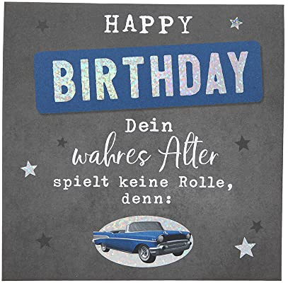 Depesche 0011694-041 Pop-up Glückwunschkarte zum Geburtstag, Klappkarte mit Musik, Lichtelementen und einem originellen Spruch, Geburtstagskarte inkl. Umschlag, Format 15,5 x 15,5 cm