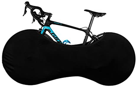 LKJYBG Bike Wheel Cover, Dustproof Bicycle Storage Bag, Washable Stretchy Cover for All Bicycles Black