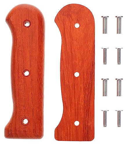 Cabilock Küchenmesser Griff Ersatzset Mit Ergonomischem Holzgriff Für Küchenschneider 4.49X1.34X0.79 Zoll Komfortabler Halt Und Langlebiges Messerzubehör