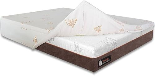 VentadeColchones - Topper Sobrecolchón Viscoelástico Suite 7 con Núcleo de 7 cm de Densidad 80 Kg/m³ y Funda con Faldilla | 135 x 190 cm