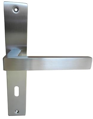 Primaster BB-Langschildgarnitur Edelstahl 23,5 x 4 cm eckiger Griff Türklinken & -griffe