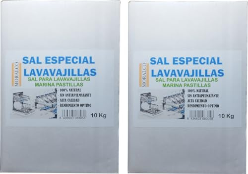 Sal Para Lavavajillas Marina Pastillas 10 Kg (2 Unidades)