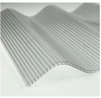 Ezooza Wellplatte aus Polycarbonat, Transparent, 200 x 92 cm