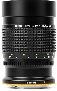 NiSi 250mm F5.6 MF Réflex Objetivo Catadióptrico Espejo para Fujifilm GFX
