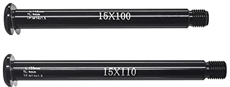 ZHAOSHIXU Perno Passante per Bicicletta Forcella MTB 15x100 15x110mm Thru Axle Leva Accessori(Fox QR15x100mm)