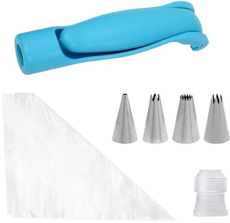 Icing Dispensers,Pastry DIY Cake Decorating Pen,Icing Piping Tips Nozzles Bag,Sugar Craft Fondant Cake Deco Tool Kit,Suitable for Cake Biscuit Decorating Kitchen Baking,Baking Tools (1 Set)