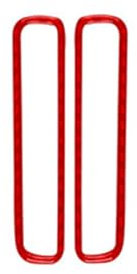 BAYDE Modedesign Carbon Fiber Auto Innen Zubehör Fenster Anti-beschlag Vent Trim Aufkleber Für Passat 2006 2007 2008 2009 2010 2011(Rosso)