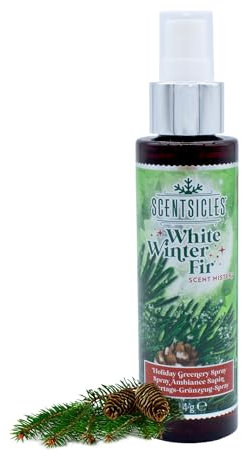 Scentsicles Christmas Tree Fragrance Spray 114 g - White Winter Fir - Aroma Spray for Christmas Trees and Advent Wreath - Christmas Advent Room Fragrance Christmas Fragrance Tree Fragrance for