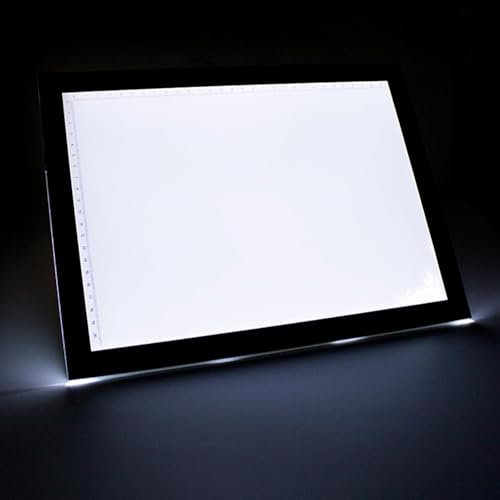 A1/A2 Light Box Drawing, Tragbares Zeichenbrett Für Kunst, Mit Acrylplatte Und Positionierungslineal, Stufenlose Dimm- Und Helligkeitsspeicherfunktion, Kein Flimmern, Touch-Steuerung, Zum Skizzieren