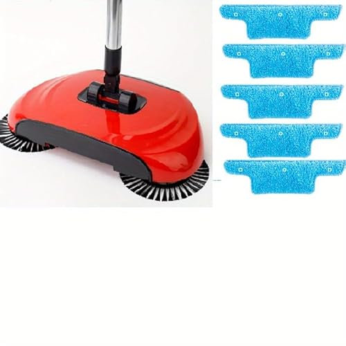 Barredora de mano, trapeador y aspiradora Combo – 3 en 1 para todos los suelos duros, eficaz contra el pelo de mascotas y derrames, incluye paños adicionales, fácil de usar y limpiar